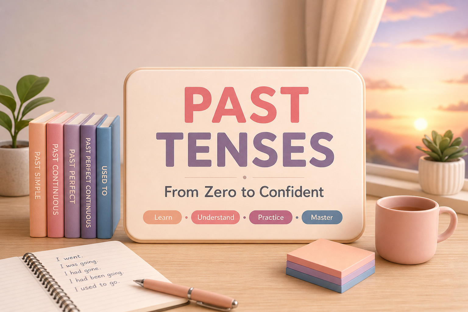 Past tenses lesson cover
